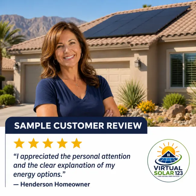 Sample review from a Henderson homeowner