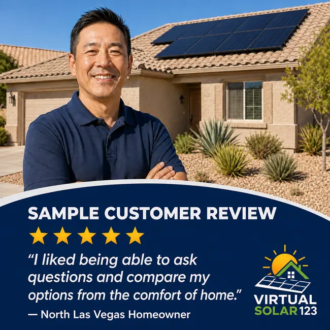 Sample review from a North Las Vegas homeowner
